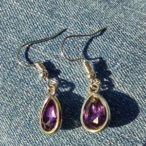 Purple earrings